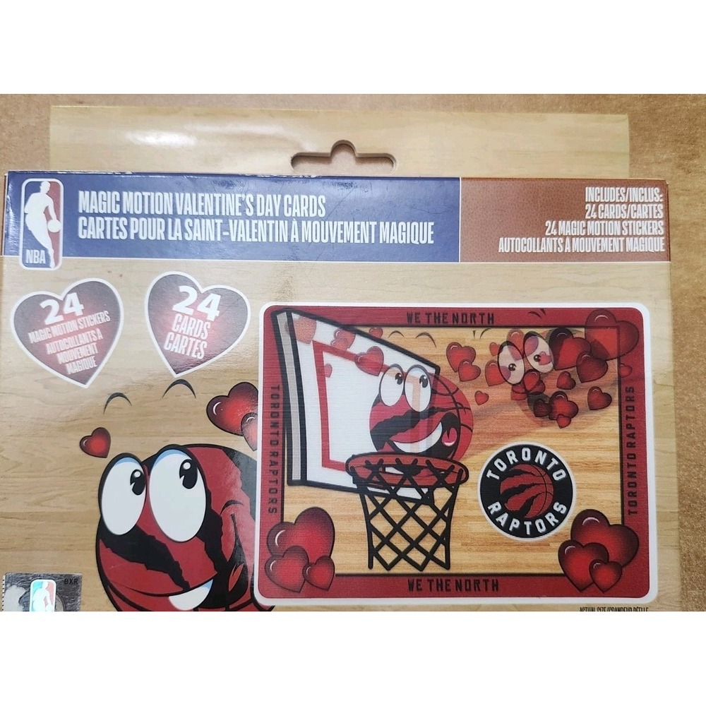 NBA Toronto Raptors Magic‎ Motion Valentines Day Cards And Stickers
